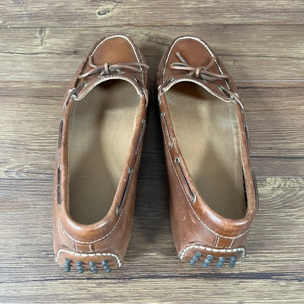 Cole Haan Gunnison Brown Leather Slip-On Driving Mocs Loafers Men’s Size 11.5 - Picture 4 of 8